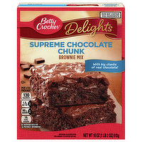 Betty Crocker Brownie Mix, Supreme Chocolate Chunk - 18 Ounce