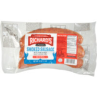 Richard's Smoked Sausage, Premium, Original - 16 Ounce 