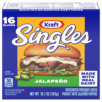 Kraft Cheese Product, Jalapeno, Pasteurized Prepared - 16 Each 