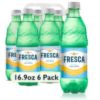 Fresca Soda Water, Sparkling, Grapefruit Citrus - 6 Each 