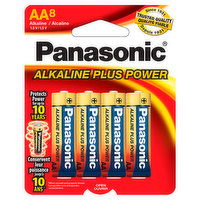 Panasonic Alkaline Plus, AA, 1.5V (8 count) - 8 Each 