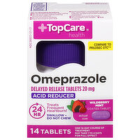 TopCare Omeprazole, 20 mg, Tablets, Wildberry Mint - 14 Each 