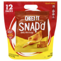 Cheez-It Cheesy Baked Snacks, Double Cheese, 12 Pack