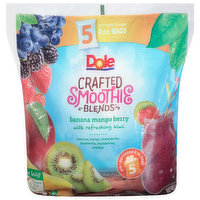 Dole Smoothie Blends, Crafted, Banana Mango Berry with Refreshing Kiwi - 5 Each