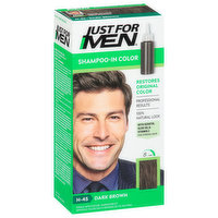 Just For Men Shampoo-In Color, Dark Brown H-45 - 1 Each 
