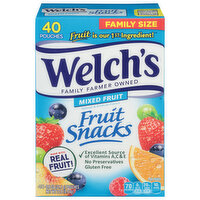 Welch's Fruit Snacks, Mixed Fruit, Family Size - 40 Each 