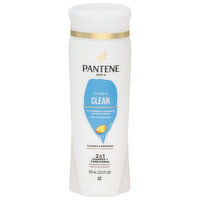 Pantene Shampoo + Conditioner, Classic Clean,  2 in 1 - 12 Fluid ounce 