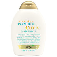 Ogx Conditioner, Quenching + Coconut, Curls - 13 Fluid ounce 