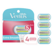 Venus Venus Extra Smooth Women's Razor Blade Refills, 4 Count