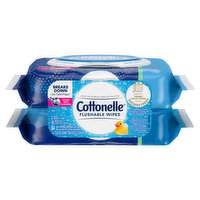 Cottonelle Flushable Wipes, 2 Pack - 2 Each 