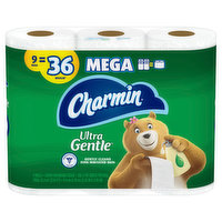 Charmin Lotion Bathroom Tissue, Mega Rolls, 2-Ply - 9 Each 
