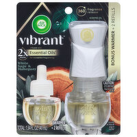 Air Wick Scented Oil, White Sage & Mahogany - 2 Each 