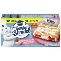 Pillsbury Toaster Pastries, Cream Cheese & Strawberry, Value Size