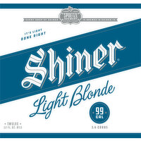 Shiner Light Blonde Beer - 144 Fluid ounce 