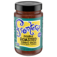 Frontera Tomato Salsa, Onion & Jalapeno, Double Roasted, Medium - 16 Ounce 