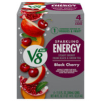 V8 Energy Beverage, Black Cherry - 4 Each 