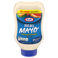 Kraft Mayonnaise, Creamy & Smooth, Real - 22 Fluid ounce 