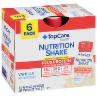 TopCare Nutrition Shake, Vanilla, 6 Pack