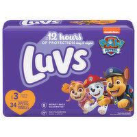 Luvs Diapers, Paw Patrol, Size 3 (16-28 lb) - 34 Each 