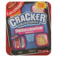 LunchMakers Cracker Crunchers, Chicken & American with Crackers - 2.44 Ounce 