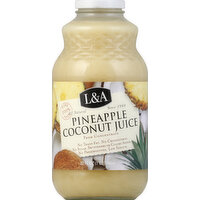 L&A Juice, Pineapple Coconut - 32 Ounce 