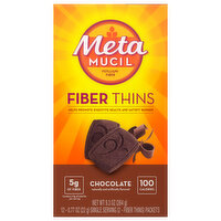 Metamucil Fiber Thins, Chocolate - 12 Each 