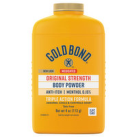 Gold Bond Body Powder, Original Strength, Medicated - 4 Ounce 