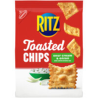 RITZ Toasted Chips Sour Cream and Onion Crackers - 8.1 Ounce 