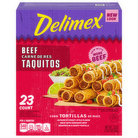 Delimex Taquitos, Beef - 23 Each