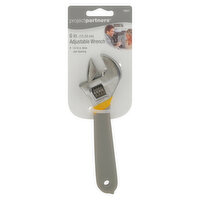 Project Partners Adjustable Wrench, 6 Inches - 1 Each 