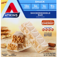 Atkins Snack Bar, Snickerdoodle - 5 Each
