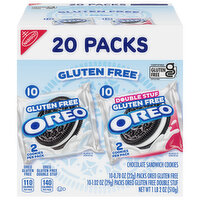 Oreo Chocolate Sandwich Cookies, Gluten Free/Gluten Free Double Stuf - 20 Each 