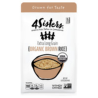 4Sisters Brown Rice, Organic, Extra Long Grain - 32 Ounce 