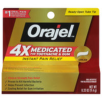 Orajel Toothache & Gum, Instant Pain Relief, Cream - 0.33 Ounce 