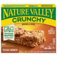 Nature Valley Granola Bars, Pecan Crunch, Crunchy