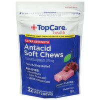 TopCare Antacid, Ultra Strength, 1177 mg, Cherry Flavor, Soft Chews - 32 Each 