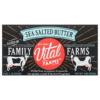 Vital Farms Butter, Sea Salted - 2 Each 