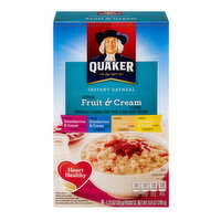 Quaker Oatmeal, Fruit & Cream, Instant - 8 Each 