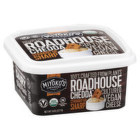 Miyokos Creamery Cheese, Cultured Vegan, Straight Up Sharp - 8 Ounce