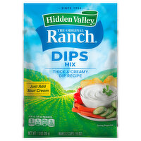 Hidden Valley Dips Mix, Thick & Creamy - 1 Ounce 