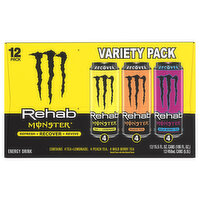 Monster Energy Drink, Tea + Lemonade/Peach/Wild Berry Tea, Variety Pack