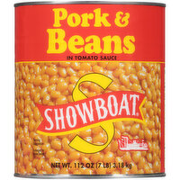 Showboat Pork & Beans in Tomato Sauce - 112 Ounce 