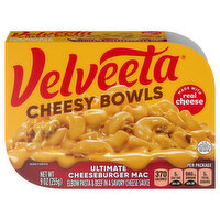 Velveeta Cheesy Bowls, Ultimate Cheeseburger Mac - 9 Ounce 