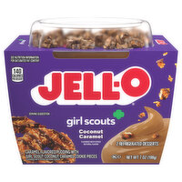 Jell-O Refrigerated Desserts, Coconut Caramel, Girl Scouts - 2 Each 