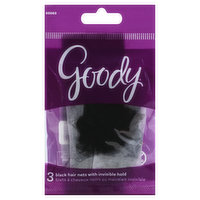 Goody Black Hair Nets - 3 Each