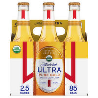 Michelob Ultra Beer, Organic, Lager, Light - 6 Each 