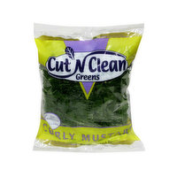 Cut Clean Greens Curly Mustard Cooking Greens - 1 Pound 