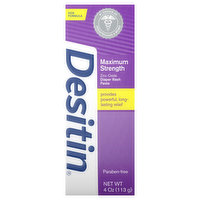 Desitin Diaper Rash Paste, Zinc Oxide, Maximum Strength - 4 Ounce 