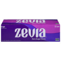 Zevia Soda, Zero Sugar, Grape