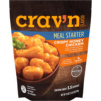 Crav'n Flavor Crispy Honey Chicken Fully Cooked, Boneless, Tempura Chicken Breast In A Honey Sauce Meal Starter